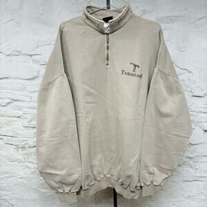 Temagami Canada Embroidered Logo Sweatshirt Quarter Zip Pullover Vintage 90s y2k